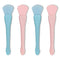 4PCS Silicone Face Mask Applicator Set, Dual-Ended Facial Mask Brush with Spatula for Mud and Clay