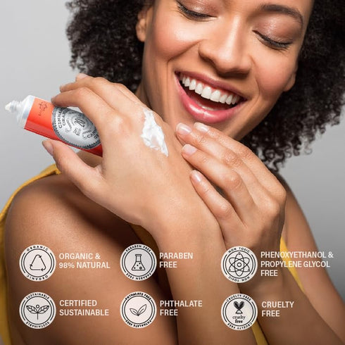 La Chatelaine 20% Shea Butter Hand Cream, Organic Argan Oil, Vitamin E, Extra-Rich Lotion, 1 oz / 30ml (Cinnamon Orange)