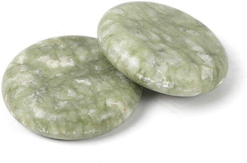 YIYIBYUS 16PCS Set Package Hot Stone, Massage Spa Natural Jade Heated Warmer Heating Rocks with Box for Spa