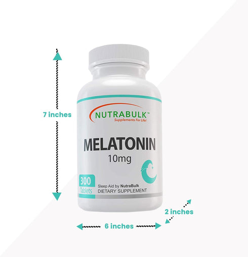 Melatonin 10 mg Tablets, Quick Release Natural Nighttime Sleep Aid for Adults, 300 Count