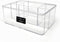 Isaac Jacobs 5-Compartment Clear Acrylic Organizer (10” L x 7” W x 4” H) - Multi-Sectional Makeup Brush Holder &