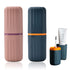 2Pcs Travel Toothbrush Cup Case, Portable Holder for Traveling, Camping, Business Trip, Plastic Toothbrushes Toothpaste