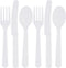 Premium Assorted Clear Plastic Cutlery Set, Pack of 24, Stylish & Versatile Design for Parties