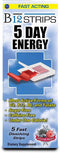 Vitamin B12 Strips, Energy Supplement with 2000 mcg Methylcobalamin, B6, Folate & Biotin, 5 Day Supply