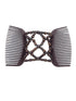 Lovef Women Magic Hair Combs Wood Beaded Stretch Double Side Combs Clips Bun Maker Hair Accessories (bead coffee 1)