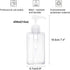 Pump Bottle 15oz/450ml, Refillable Plastic Empty Lotion Soap Dispenser for Bathroom Shampoo and Body Wash, Clear 2 Pack