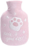 SKUZA Hot Water Bottle, Winter Cute Velvet Hot Water Bottle Warm Belly Treasure