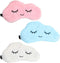 HappyDaily Beautiful and Comfortable Sleep Masks - Set of 3 (Cloud - Pink/Blue/White)