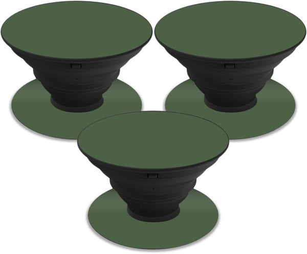 MightySkins Skin Compatible with PopSocket - Solid Olive | Unique Vinyl Decal Wrap Cover | Easy to Apply, Remove | Made