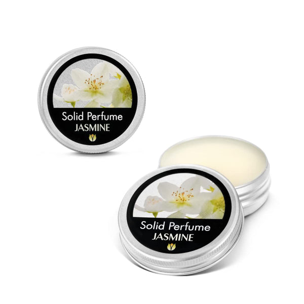Flowerland Solid Perfume - Portable Pocket Balm for Men and Women, Natural Fragrance - Jasmine (30ml)