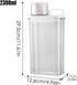 Vansza Fabric Softener Dispenser, Anti-Moisture Laundry Beads Dispenser with Measuring Cup, Laundry Detergent Storage