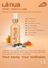La Nua Honey Vanilla Edible Water-Based Lubricant Clean Effective Ingredients Delicious, Long Lasting, Toy Safe, Non