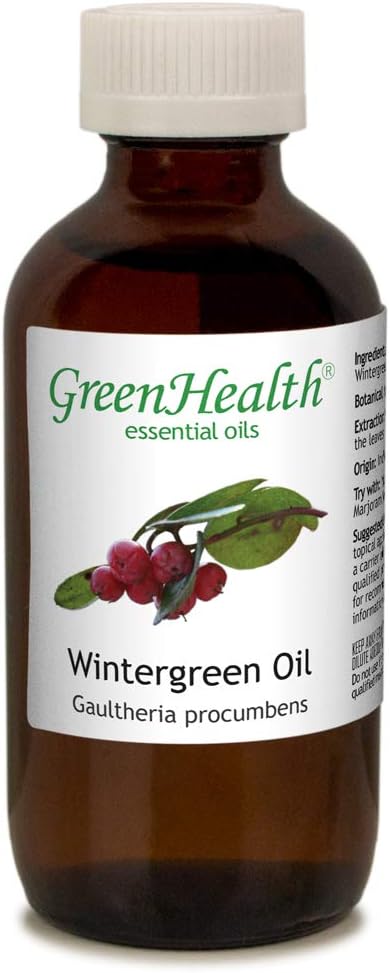 Wintergreen 100% Pure & Natural Essential Oil - 4oz with Child Resistant Cap
