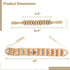 Kronabelle 2Pcs Wooden Massage Roller & Rope Manual Back And Full Body Massager