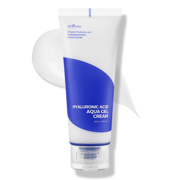 IsNtree Hyaluronic Acid Aqua Gel Cream 100ml, Korean Skincare, Lightweight Moisturizer for Oily to Combination Skin