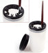Teensery 2 Pcs Nail Art Brush Pen Holder and Cleaner Cup Container for Makeup Brushes