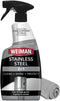 Weiman Stainless Steel Cleaner & Polish, Anti Fingerprint Spray Stainless Steel Cloth,