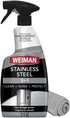 Weiman Stainless Steel Cleaner & Polish, Anti Fingerprint Spray Stainless Steel Cloth,