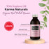 Karma Organic Nail Polish Remover with Rose Oil, Non-Toxic, Vegan, Acetone Free, 4 fl. Oz