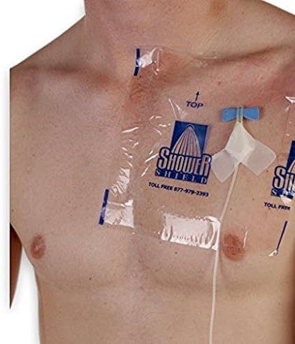 9" x 9" SS99 PICC Line Cover, Waterproof Wound Cover, 2 Week Supply (Pack of 14) - PICC Line Shower Cover