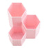 LoveBB Makeup Brush Holder Organizer, 3 Slot Plastic Storage Solution for Cosmetics Brushes, Pink