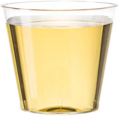 Embellish Crystal Clear Hard Plastic 1oz Clear Shot Glass, Pack of 50