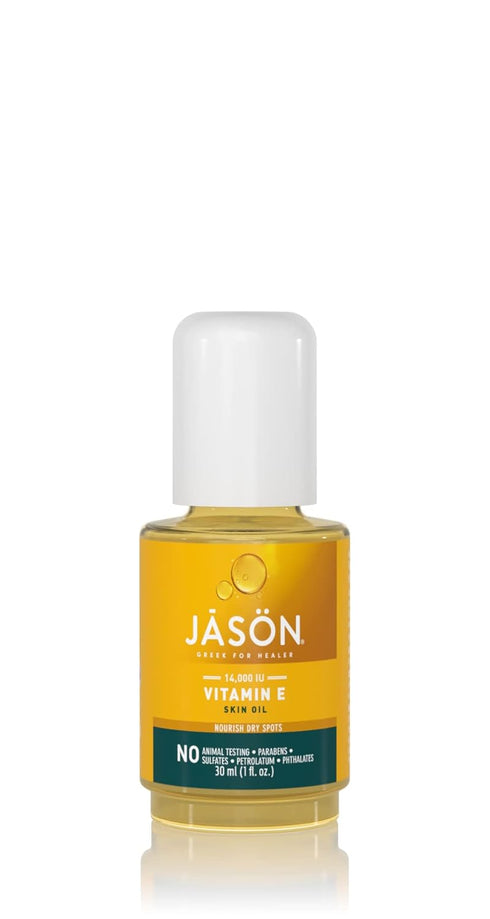 JASON Vitamin E 14,000 IU Moisturizing Oil, 1 Fluid Ounce, For Nourishing Dry Spots