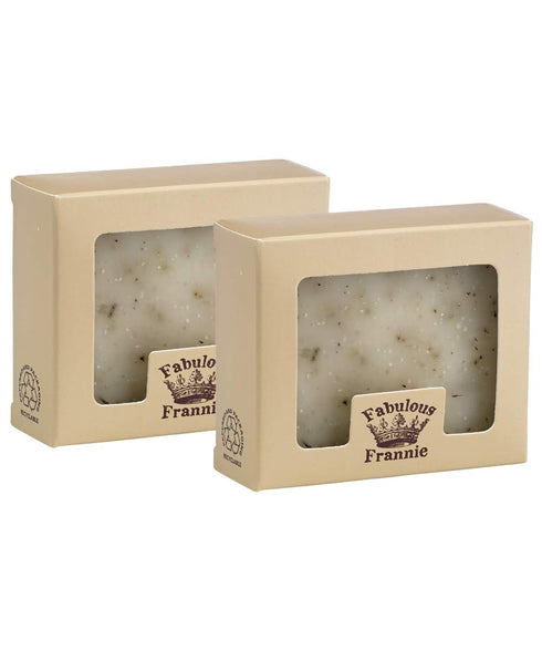 Fabulous Frannie Peppermint Essential Oil Herbal Soap Gift Set, 4 Ounce Each, Pack of 2