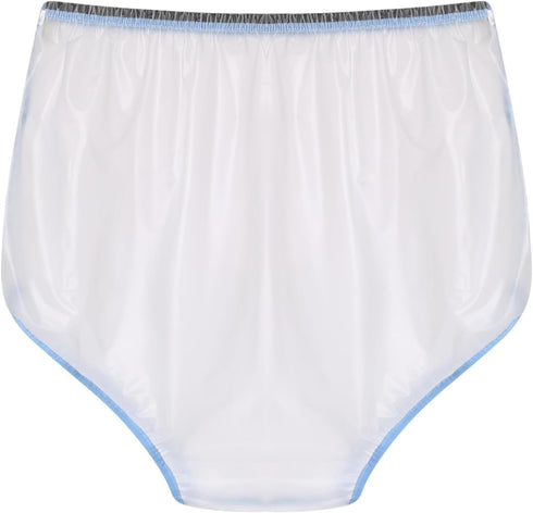Lejafay Adult Diaper Cover for Incontinence - Waterproof Plastic Briefs with Stickers