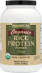 NutriBiotic Certified Organic Rice Protein Plain, 3 Pound | Low Carbohydrate Vegan Protein Powder