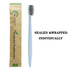 DR PERFECT Prepasted Wheat Charcoal Toothbrush - Individually Wrapped with Sealed Paper Bag, Pack of 144