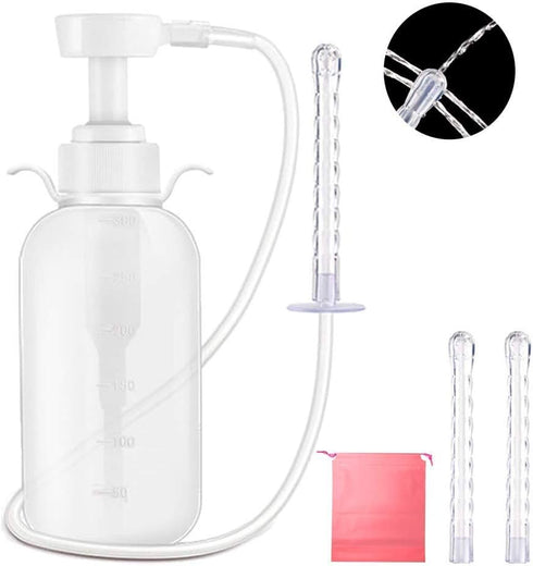 Kueysing Reusable Vaginal Cleansing System Excellent Vaginal Cleanser Female Vaginal Rinse, Manual Pressure