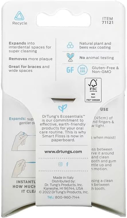 Dr. Tungs Smart Floss - 30 Yards, Case of 6