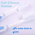 COOL & FRESH Silicone Bristles Toothbrush - 2 Pack Effective Manual Toothbrush