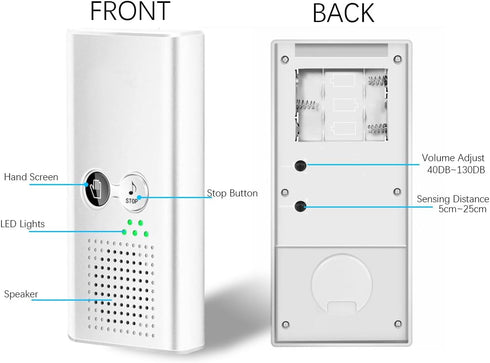 KiaoTime Bathroom White Noise Machine for Privacy - Bathroom Noise Blocker - Toilet Restroom Sound Machine of Running