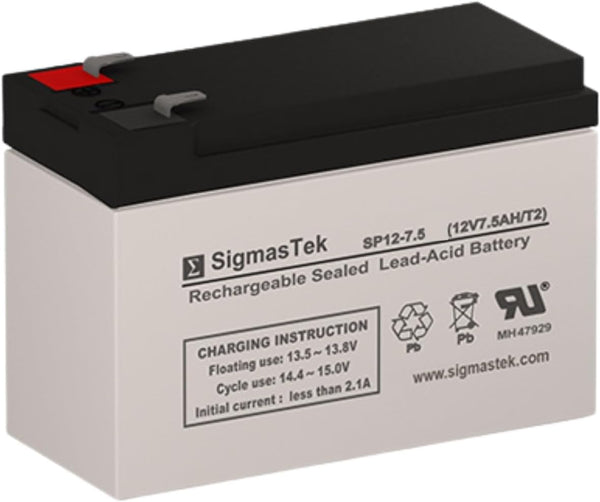 SigmasTek APC BN600G Compatible UPS Battery, 12V 7.5Ah F2