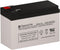 SigmasTek APC BN600G Compatible UPS Battery, 12V 7.5Ah F2
