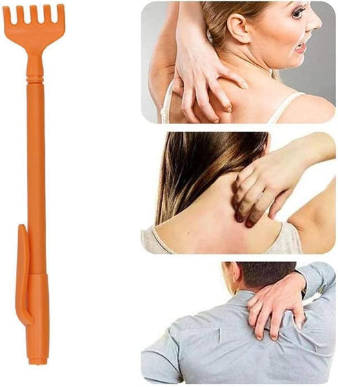 Tnyvm 1Pc Random Color Portable Extendable Telescopic Plastic Back Scratchers Hand Massager Back Itching Scalp