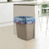 10 Gallon Kitchen Garbage Bags with Drawstring, Blue, 2 Rolls/110 Bags