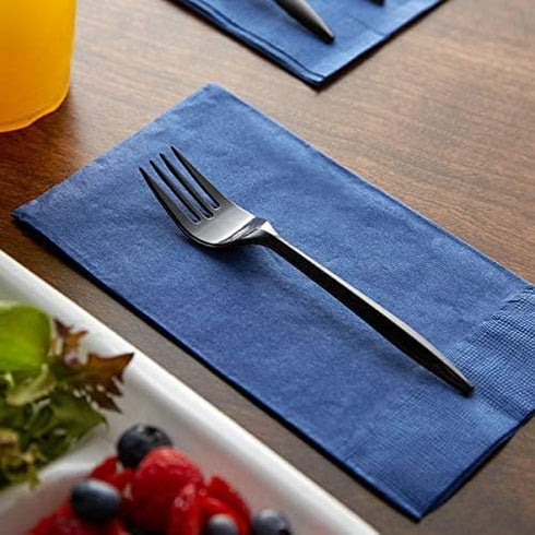 100 Plastic Forks Black Medium Weight, Disposable Cutlery for Celebrations, Parties, Events, Everyday Use