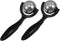 FRCOLOR Stainless Steel Massage Ball Roller Set 2 Pieces with Handle Manual
