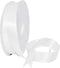 Morex Ribbon Double Face Satin Ribbon 7/8" X 50 YD Off White for Gift Wrapping, Birthday Gift Cards, Satin Dress for