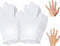 White Cotton Glove 24 Pieces, Washable Eczema Moisturizing Glove for Sleeping, One Size Fit Most Overnight