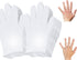 White Cotton Glove 24 Pieces, Washable Eczema Moisturizing Glove for Sleeping, One Size Fit Most Overnight
