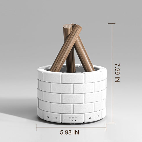 HUTIP 250ml Ultrasonic Fireplace Firewood Flame Fire Bonfire Aroma Diffuser Humidifier, Fake Fireplace Wood Campfire