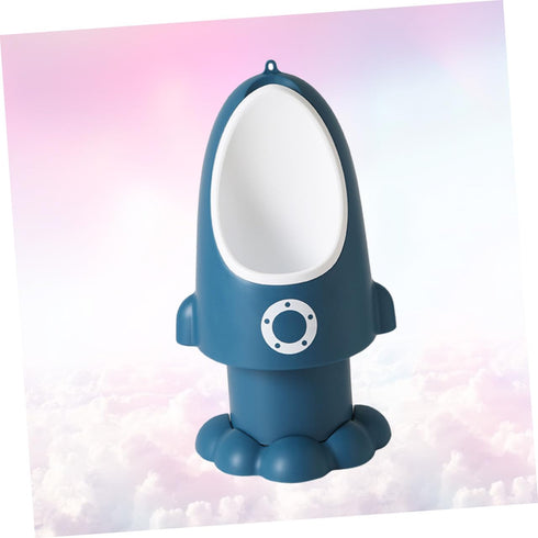 LOLIPPYY Adjustable Rocket Urinal Potty for Boys Fun and Easy Toilet Training Cute Cartoon Design Deep Sea Blue