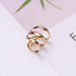 Ximimark Dreadlock Beads Set (1 Set; 15 Pcs; Dread Hair Braid Cuff Clip Adjustable Hair Rings; Gold Silver Bronze)