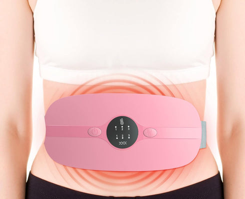 Portable Cordless Heating Pad with 3 Heat Levels & 3 Massage Modes, Fast Heating Heat Pad for Back or Belly Relief