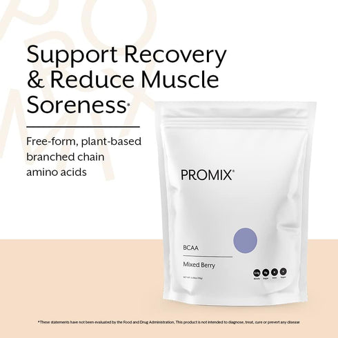 Promix BCAA Post-Workout Energy Powder, Mixed Berry - Plant-Based Amino Acids for Muscle Growth & Recovery
