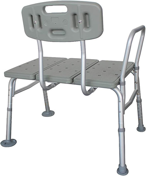 QJR 3 Bath Chair Comfortable Shower Chair Adjustable Handicap Shower Chair Seat Bench with Arms and Backs Blow Molding